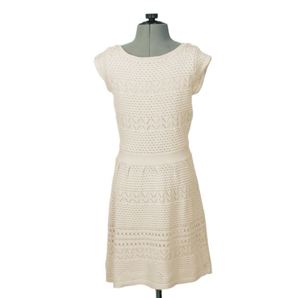 NWT Jessica Simpson Casual White  Knit Summer Dress size S - Picture 4 of 5